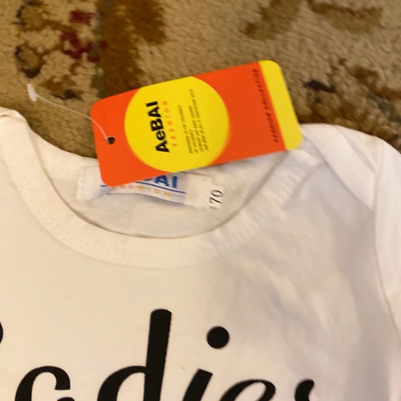 🌸 Baby Boy Shirt Ladies I Have Arrived Size 6-12 - Picture 3 of 4